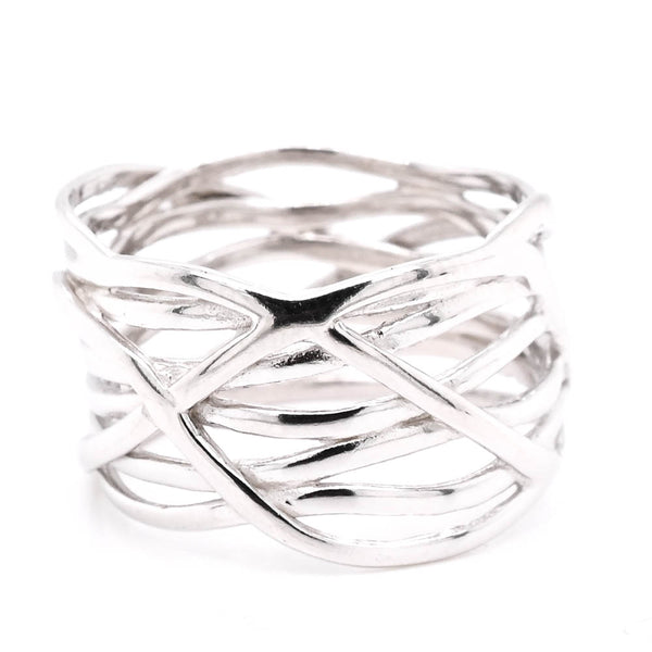 graziella Sterling Silver Thick Band