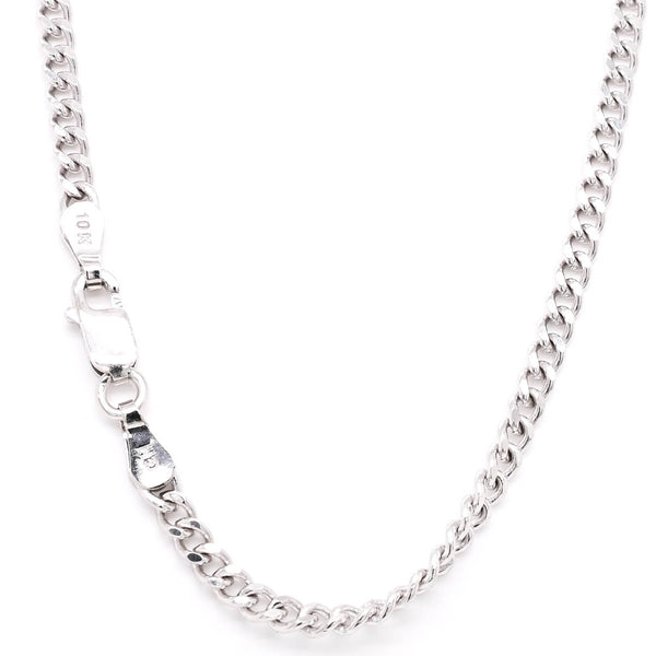 graziella Sterling Siver 18" 4.5mm Curb Link Chain