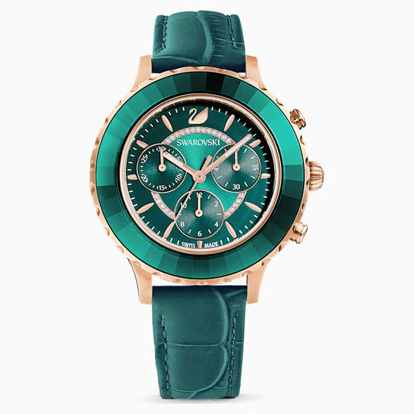 graziella Swarovski Oceta Lux Chrono 39.5MM Watch