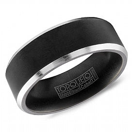 graziella Torque Black Cobalt Wedding Band