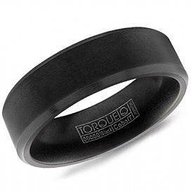 graziella Torque Black Cobalt Wedding Band