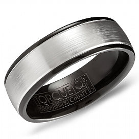 graziella Torque Black Cobalt Wedding Band