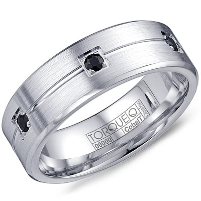graziella Torque Cobalt & 0.6CTW Black Sapphire Ring