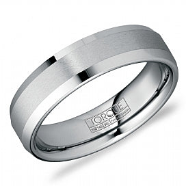 graziella Torque Sport Tungsten Wedding Band