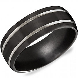 graziella Torque Titanium Wedding Band