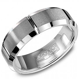 graziella Torque & Tungsten Diamond Wedding Band