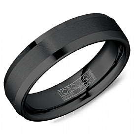 graziella Torque Tungsten Wedding Band