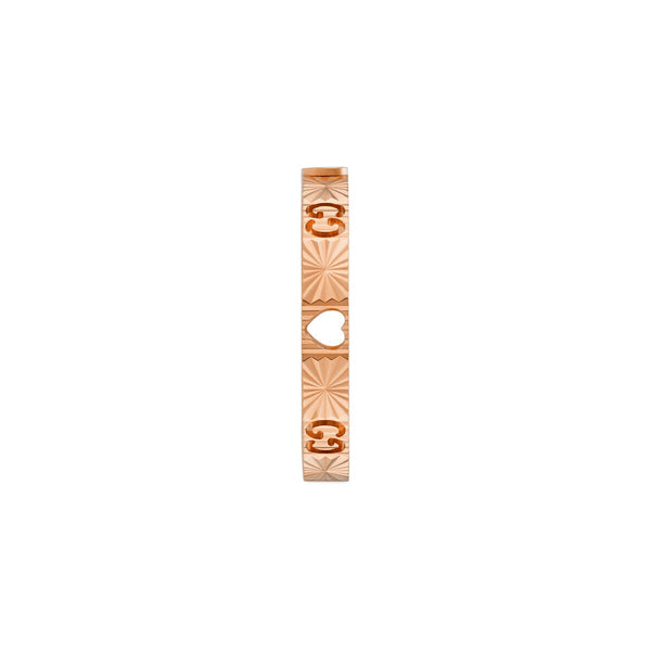 Graziella Gucci 18KT Rose Gold 0.03CTW VVS G-H Colour Diamond Iconoic Heart Ring