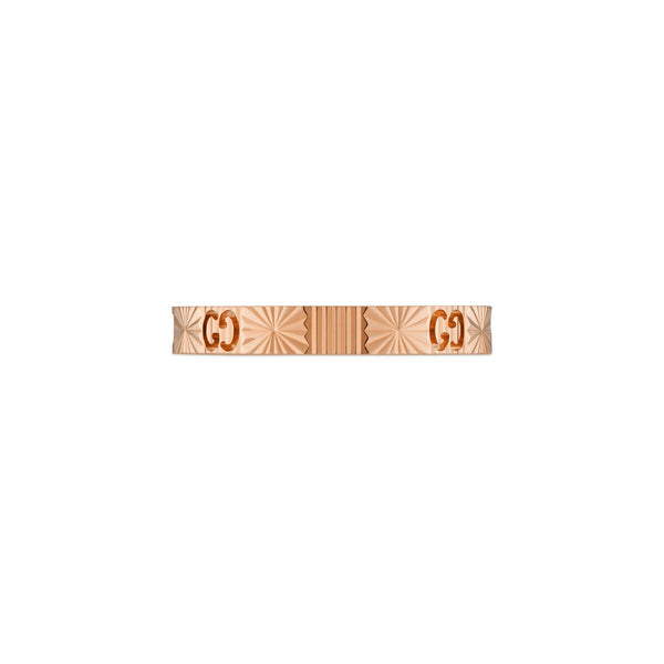 Graziella Gucci 18KT Rose Gold 0.03CTW VVS G-H Colour Diamond Iconoic Heart Ring
