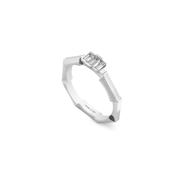graziella Gucci 18KT White Gold 0.26CTW VVS G-H Link To Love Ring