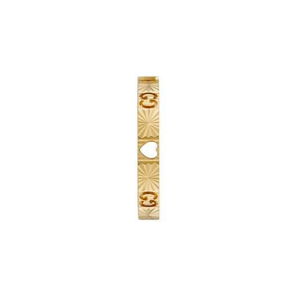 Graziella Gucci 18KT Yellow Gold 0.03CT VVS G-H Colour Diamond Iconic Heart Ring
