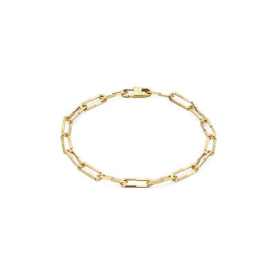 graziella Gucci 18KT Yellow Gold 7" Link to Love Bracelet