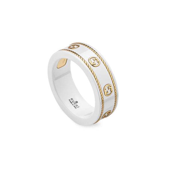 graziella Gucci 18KT Yellow Gold Icon Interlocking G Ring