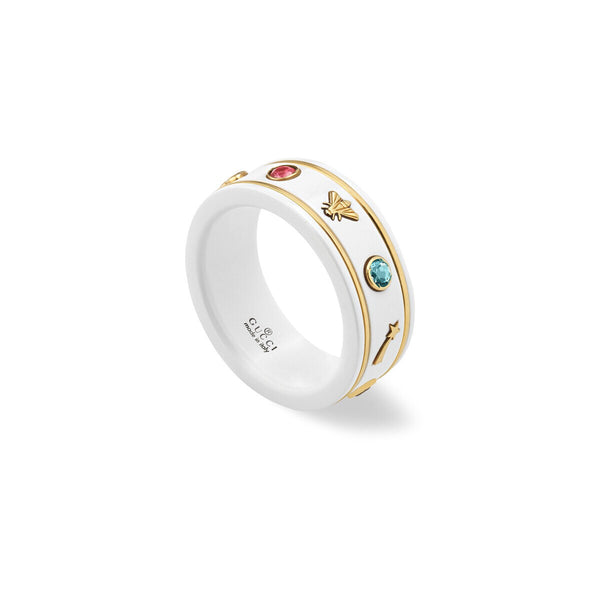 graziella Gucci 18KT Yellow Gold Iconic Gemstone Ring