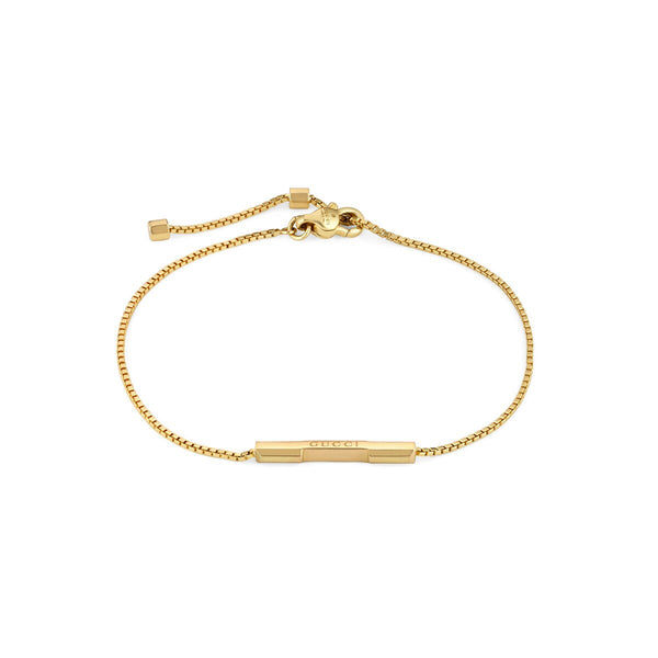 graziella Gucci Link to Love bracelet with 'Gucci' bar