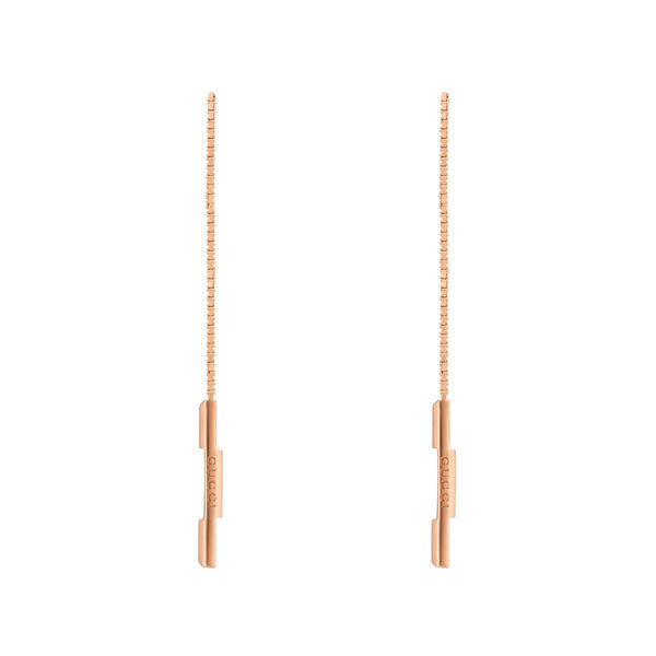 graziella Gucci Link to Love chain earrings with 'Gucci' bar