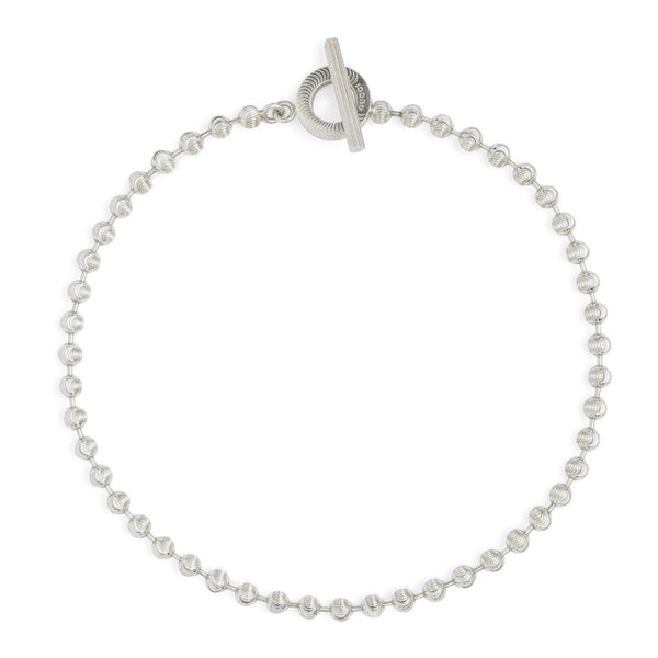 graziella Gucci Sterling Silver 15.4" Boule Chain Necklace