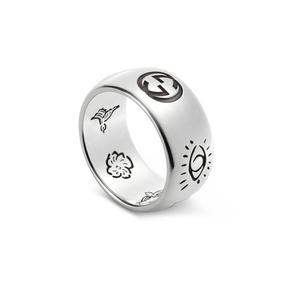 Graziella Gucci Sterling Silver Blind For Love Ring