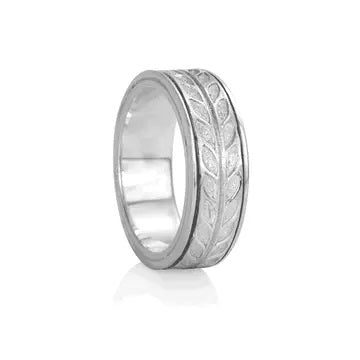 graziella Hailey Meditation Ring. Sterling Silver. Size 6
