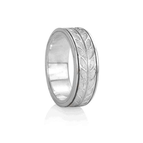 graziella Hailey Meditation Ring. Sterling Silver. Size 8