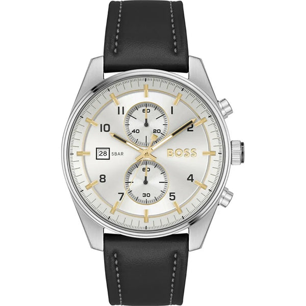 graziella Hugo Boss Sky Travel 44mm Chronograph Quartz Watch. 1514147