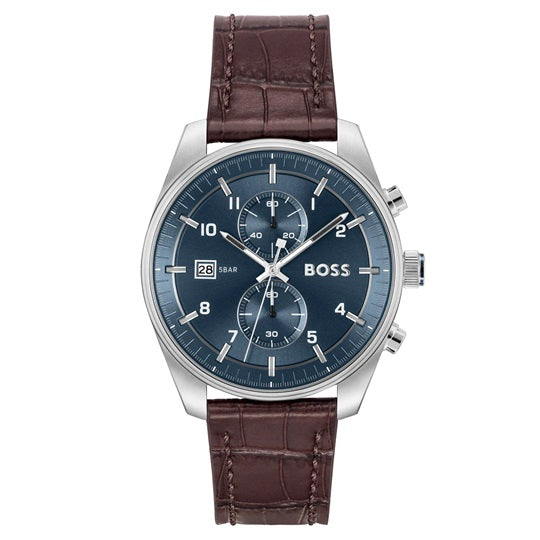graziella Hugo Boss Skytraveller 44mm Chronogrph Quartz Watch. 1514194