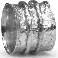 Graziella Karma Meditation Ring Sterling Silver Size 7