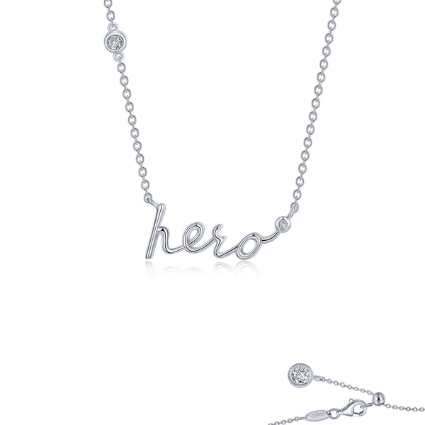 graziella Lafonn Sterling Silver 20" C.Z "Hero" Necklace