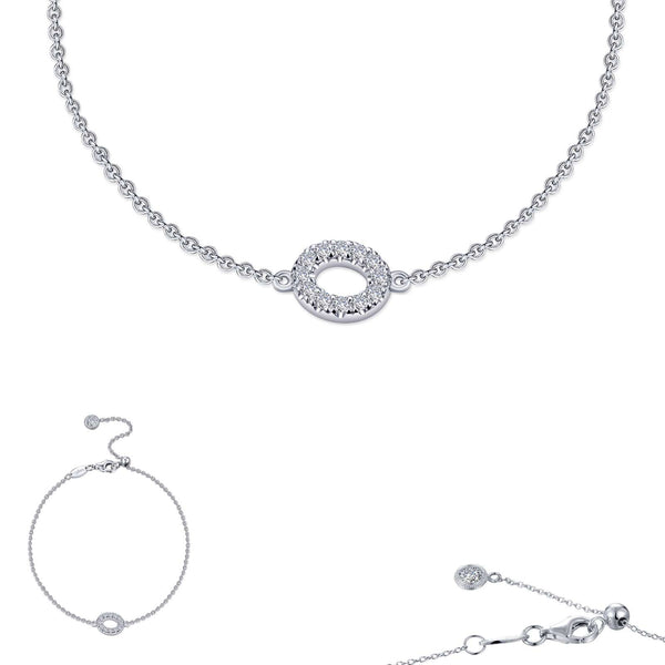 graziella Lafonn Sterling silver 7.25" Letter "O" Bracelet