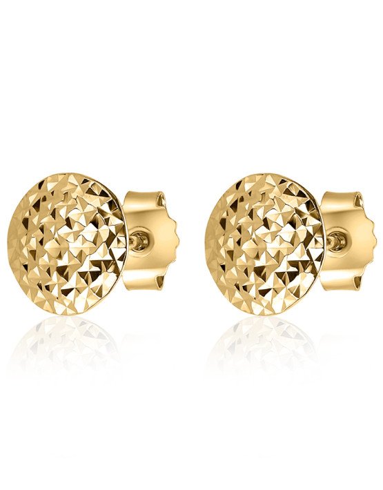 graziella Larus Sterling silver Gold Gold Plated 9mm Stud Earrings