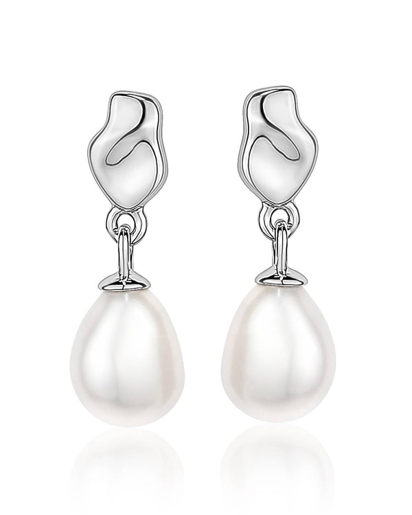 graziella Larus Sterling Silver Pearl Drop Earrings