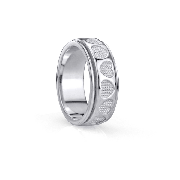graziella Maya Meditation Ring. Sterling Silver. Size 8