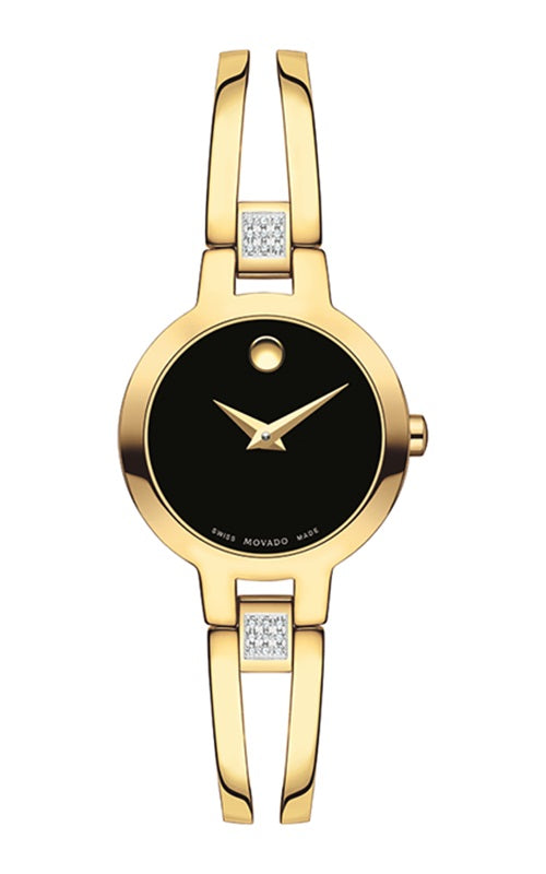 graziella Movado Amorosa 28mm Swiss Quartz Watch. 0607155