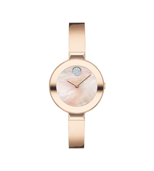 graziella Movado Bold Bangle 28mm Swiss Quartz Watch. 3600939