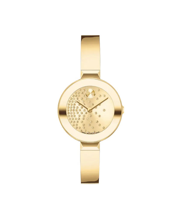 graziella Movado Bold Bangle 28mm Swiss Quartz Watch. 3601161