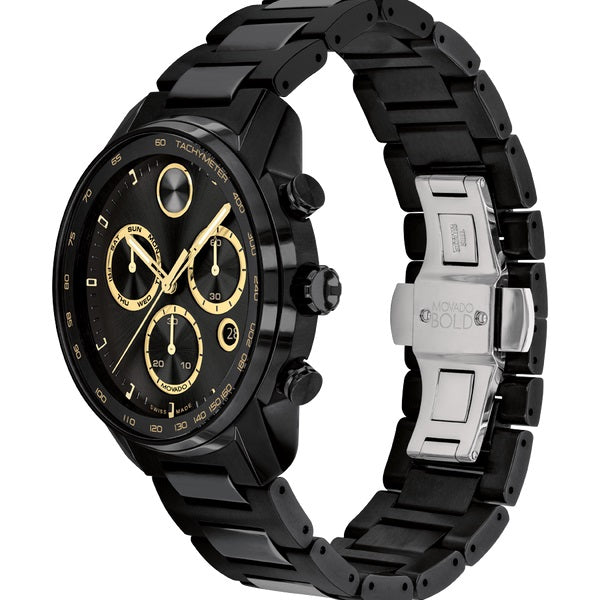 Graziella Movado Bold Versa 44mm Swiss Quartz Chronograph Watch. 3600906