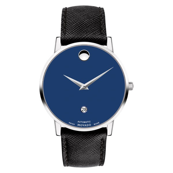 graziella Movado Museum Classic 40mm Swiss Automatic Watch. 0607565