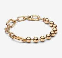 graziella Pandora ME Metal Bead and Link Chain Bracelet