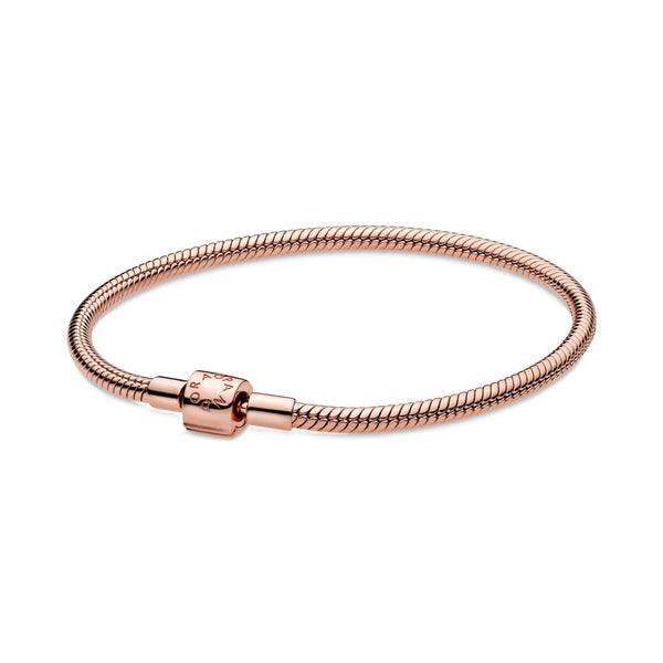 Graziella Pandora Moments Barrel Clasp Snake Chain Bracelet