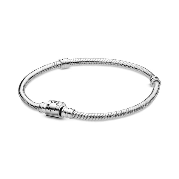 graziella Pandora Moments Barrel Clasp Snake Chain Bracelet