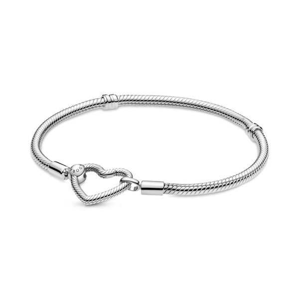 graziella Pandora Moments Heart Closure Snake Chain Bracelet