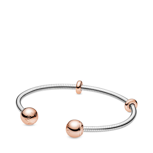 graziella Pandora Moments Snake Chain Style Open Bangle