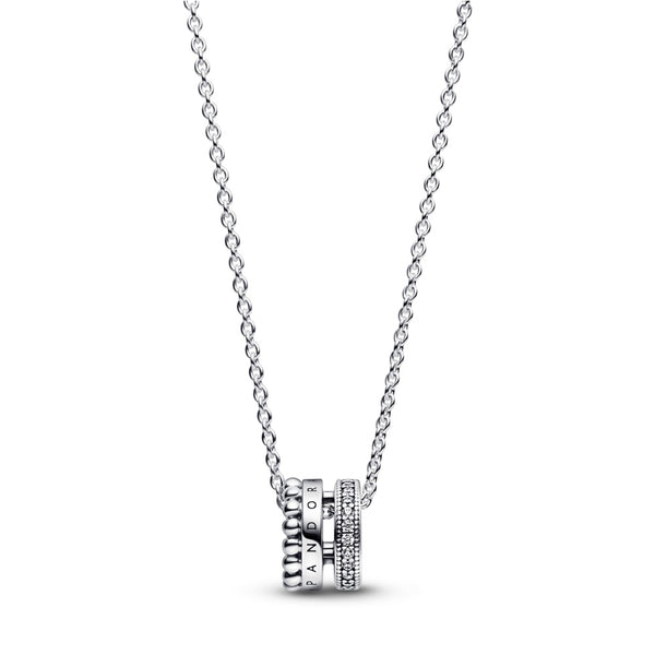 graziella Pandora Signature Logo Pavé & Beads Pendant & Necklace
