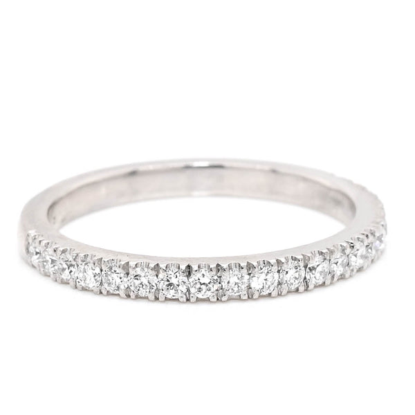 graziella Platinum 0.30CTW VS-SI F-G Colour Claw Set Diamond Wedding Band