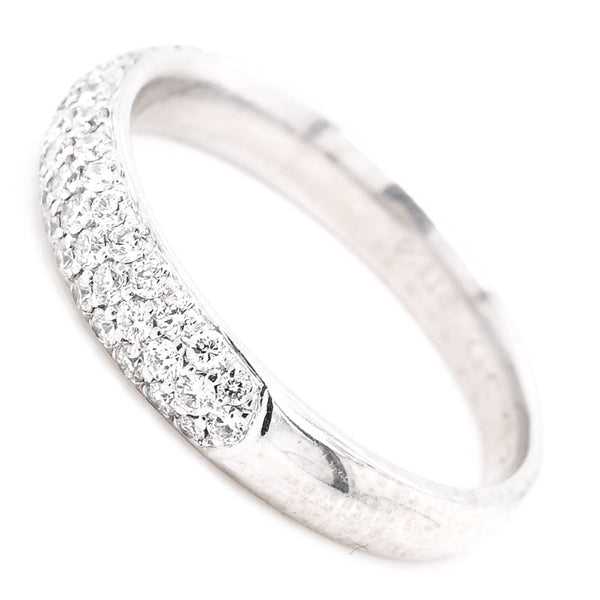 Graziella Platinum 0.52CTW Pave Set Diamond Wedding Band