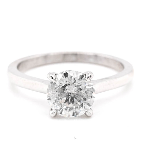 graziella Platinum White 1.52CT Round Brilliant Diamond Solitaire Engagement Ring