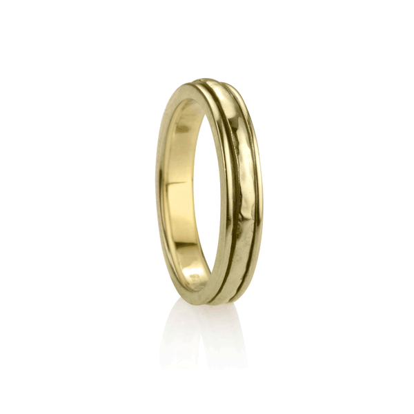 graziella "Prana" Meditation Ring Sterling silver 14KT Yellow Gold Vermeil. Size 9