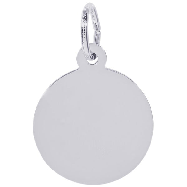 graziella Rembrandt Charms Sterling Silver Disc 17.5MM Charm