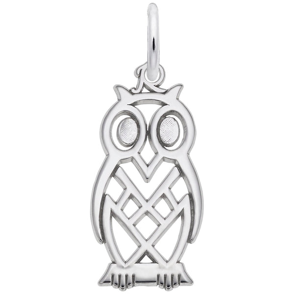 graziella Rembrandt Charms Sterling Silver Owl Charm