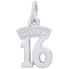 graziella Rembrandt Charms Sterling Silver Sweet 16 Charm